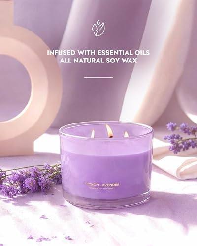 96NORTH French Lavender 3-Wick Soy Candle — photo 4 of 12