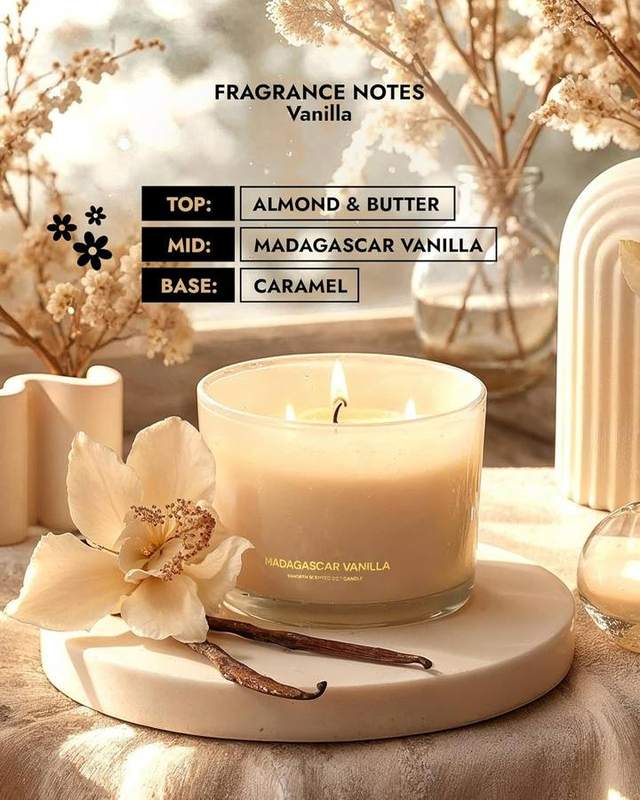 96NORTH Madagascar Vanilla 3-Wick Soy Candle — photo 7 of 12