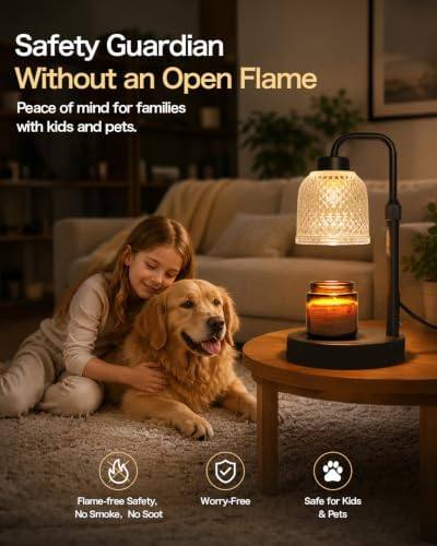 AIFEI Black Glass Candle Warmer Lamp — photo 4 of 18