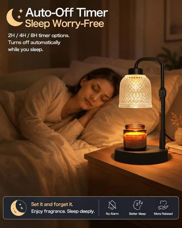 AIFEI Black Glass Candle Warmer Lamp — photo 5 of 18