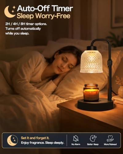 AIFEI Black Glass Candle Warmer Lamp — photo 6 of 18