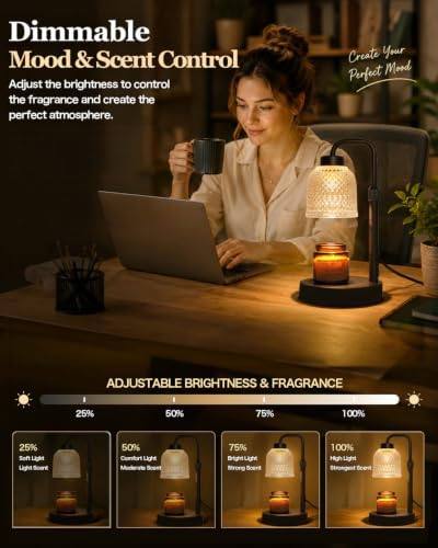 AIFEI Black Glass Candle Warmer Lamp — photo 10 of 18