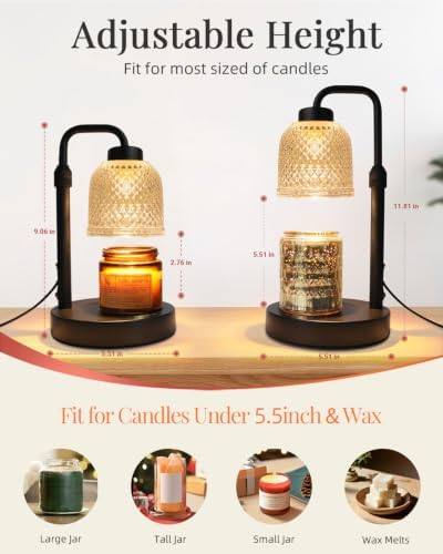 AIFEI Black Glass Candle Warmer Lamp — photo 14 of 18