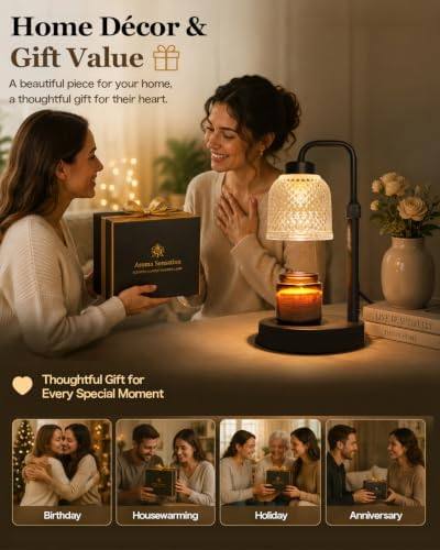 AIFEI Black Glass Candle Warmer Lamp — photo 16 of 18