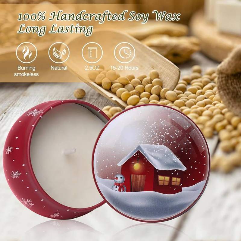 Dsclavacy Christmas Scented Candle Gift Set of 6 — photo 3 of 15