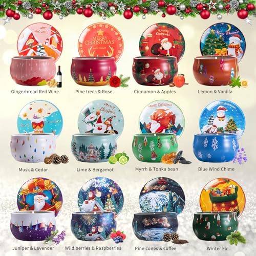 Dsclavacy Christmas Scented Candle Gift Set of 12 — photo 4 of 14