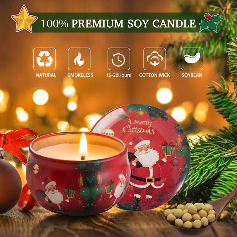 Dsclavacy Christmas Scented Candle Gift Set of 12 — photo 5 of 14