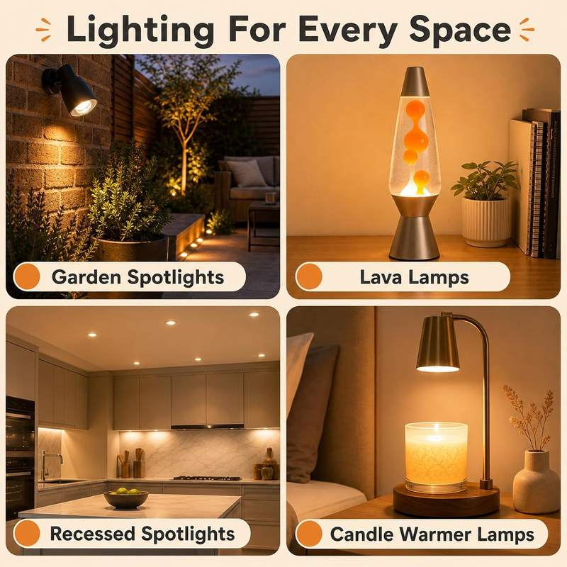 Andymoro 2 Pack GU10 50W Candle Warmer Lamp Bulb — photo 9 of 14