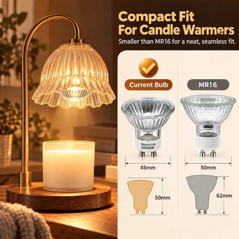 Andymoro 4 Pack GU10 50W Candle Warmer Lamp Bulb — photo 5 of 14