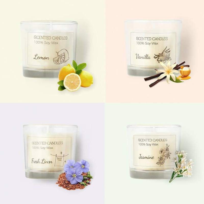 Aptliton Votive Candle Gift Set of 4 with Hidden Wishes — photo 3 of 18