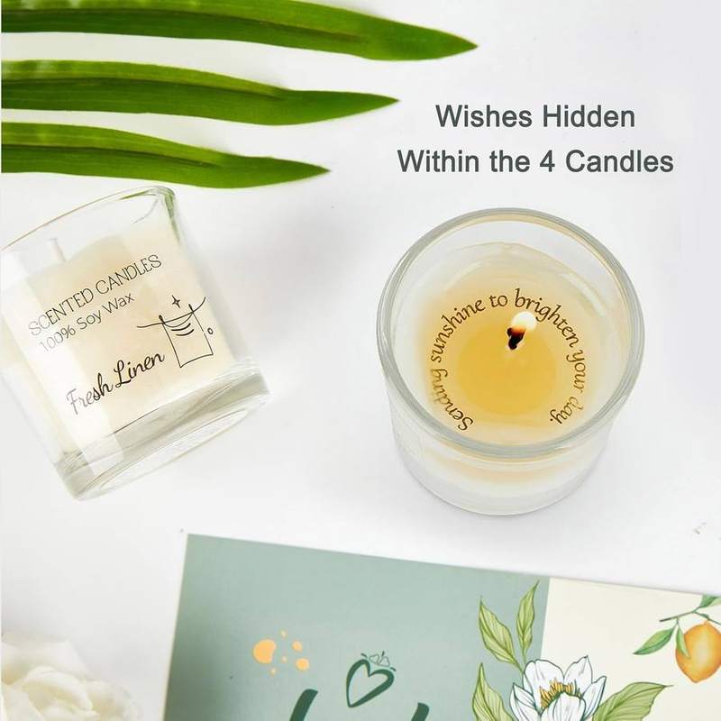 Aptliton Votive Candle Gift Set of 4 with Hidden Wishes — photo 5 of 18