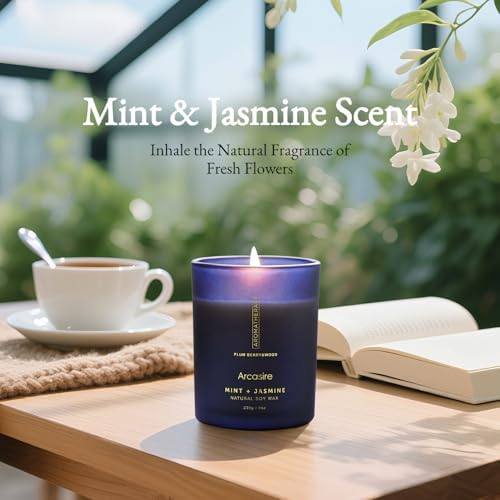 Arcasire Mint & Jasmine Luxury Soy Candle, 8 oz — photo 6 of 16