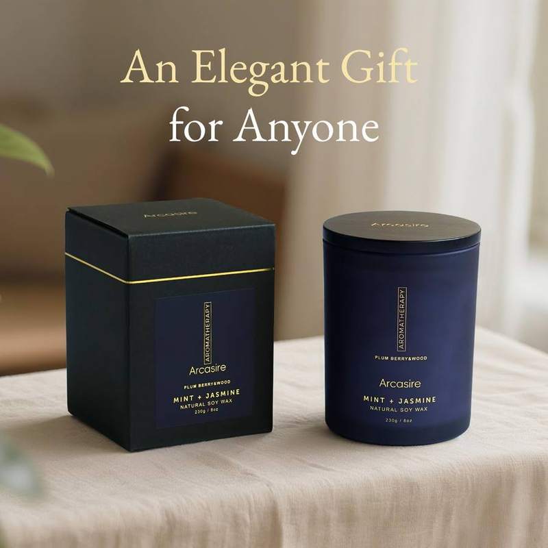 Arcasire Mint & Jasmine Luxury Soy Candle, 8 oz — photo 7 of 16