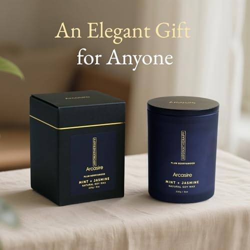 Arcasire Mint & Jasmine Luxury Soy Candle, 8 oz — photo 8 of 16