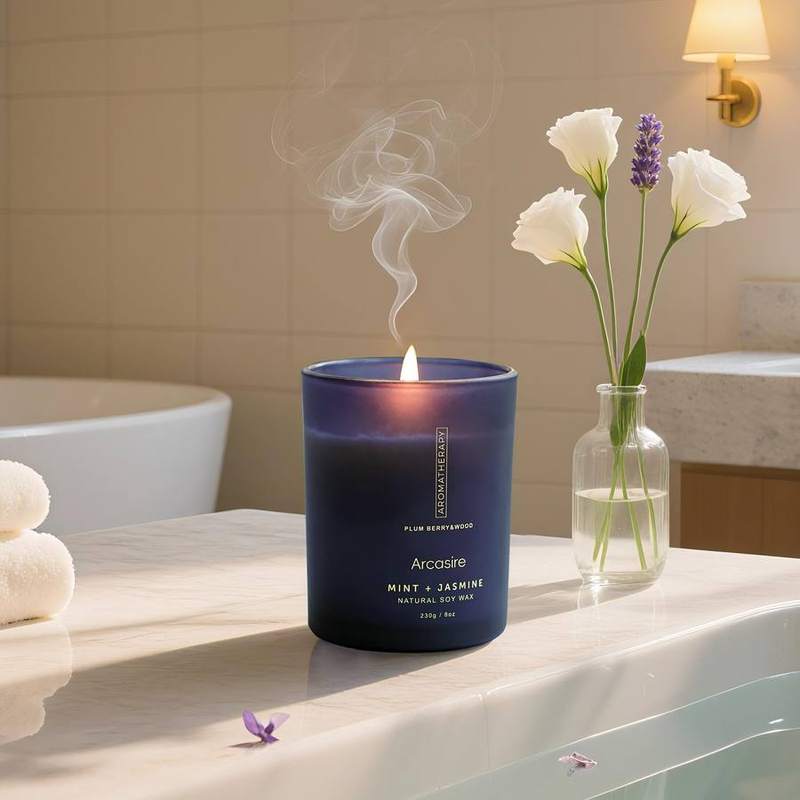 Arcasire Mint & Jasmine Luxury Soy Candle, 8 oz — photo 11 of 16