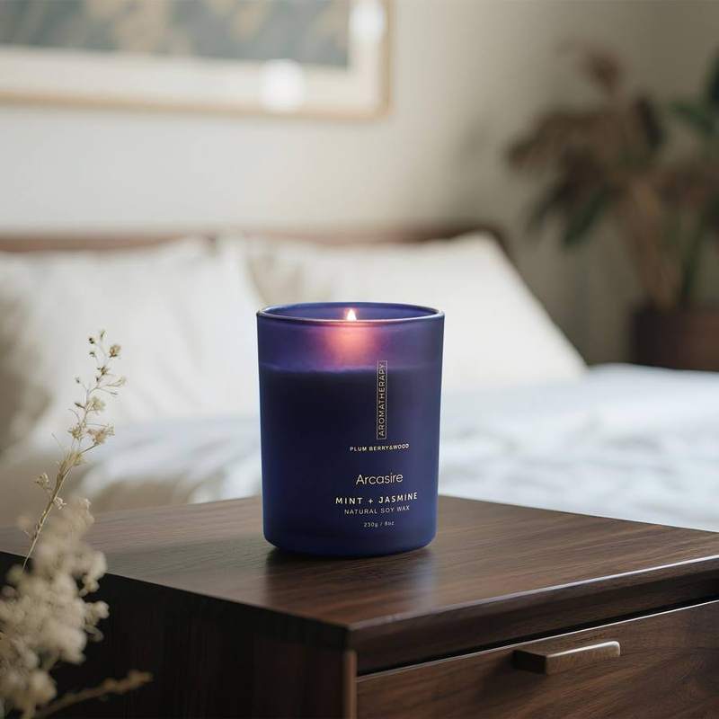 Arcasire Mint & Jasmine Luxury Soy Candle, 8 oz — photo 13 of 16
