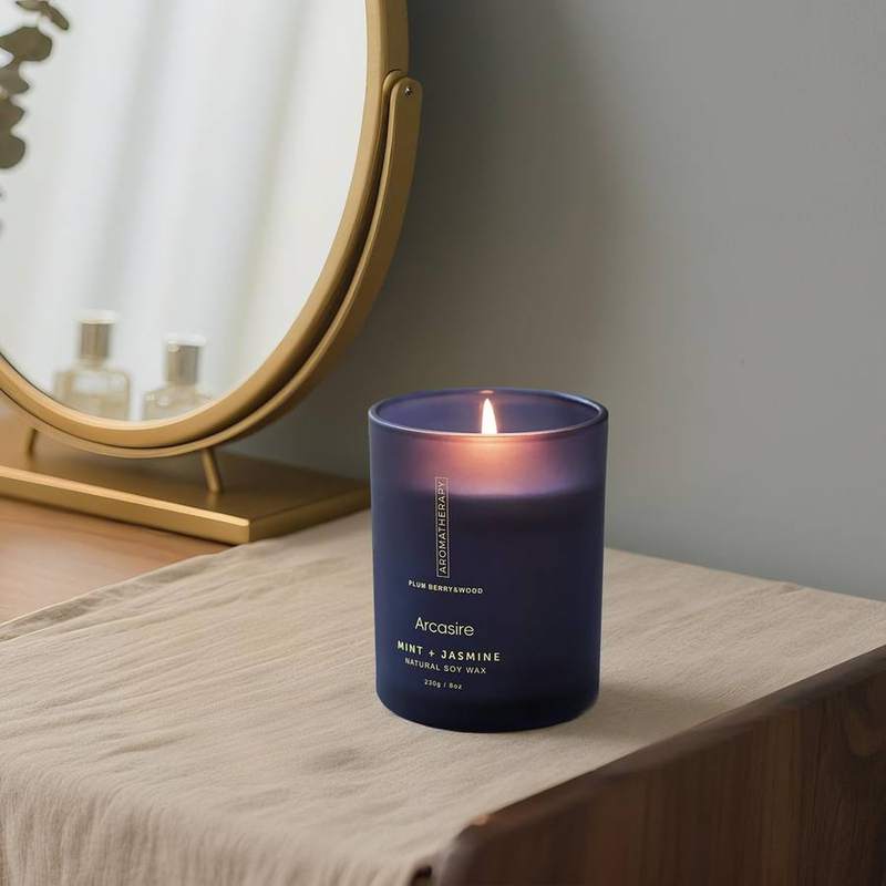 Arcasire Mint & Jasmine Luxury Soy Candle, 8 oz — photo 15 of 16