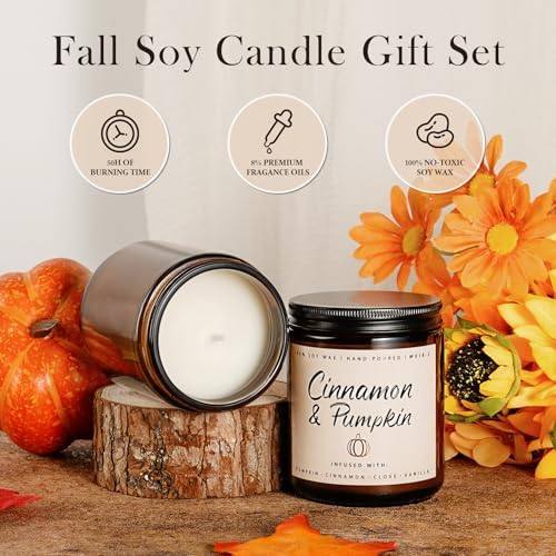 Auelife Apple and Pumpkin Scented Candle Gift Set of 4 — photo 6 of 14