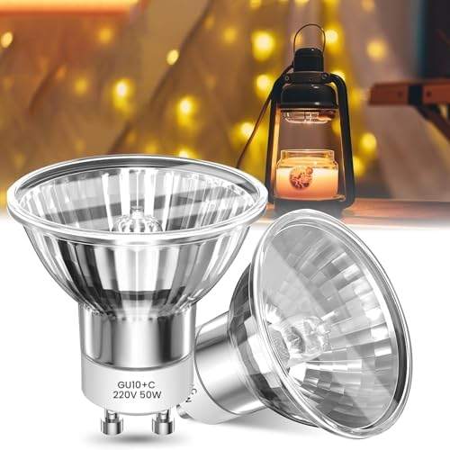 Aurax 2 Pack GU10 50W Candle Warmer Lamp Bulb — photo 2 of 15