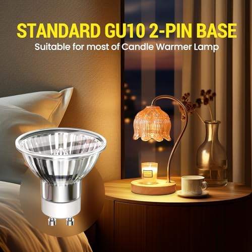 Aurax 2 Pack GU10 50W Candle Warmer Lamp Bulb — photo 4 of 15