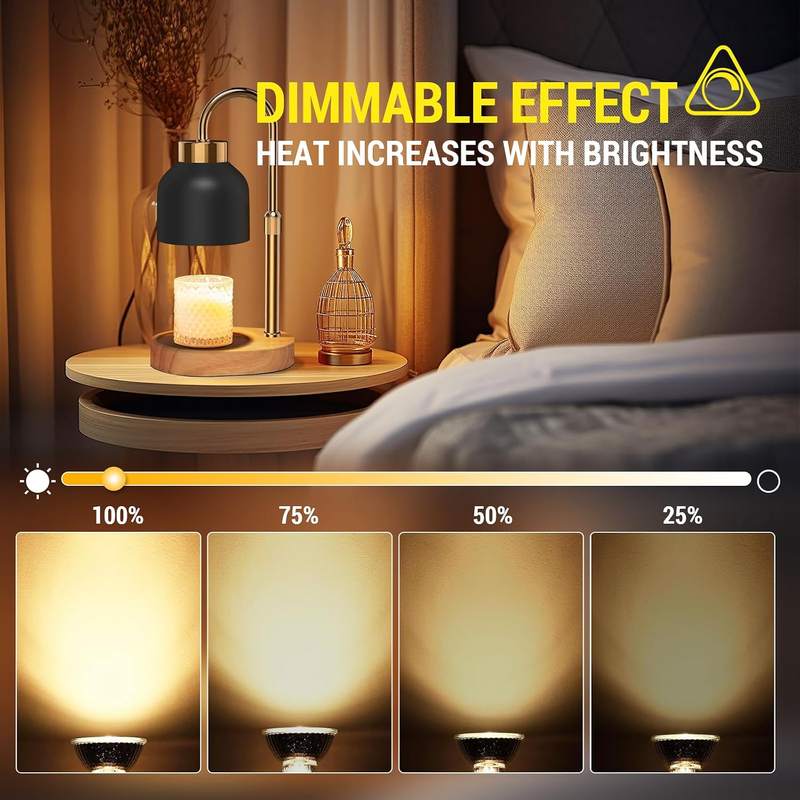 Aurax 2 Pack GU10 50W Candle Warmer Lamp Bulb — photo 7 of 15
