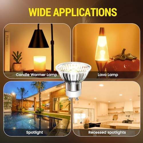 Aurax 2 Pack GU10 50W Candle Warmer Lamp Bulb — photo 10 of 15
