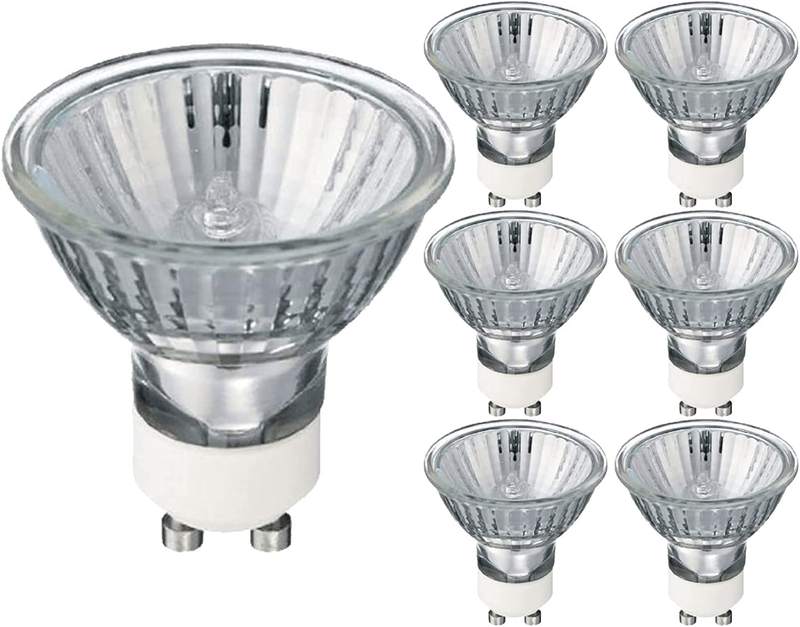 Belns Melns 6 Pack GU10 35W Halogen Bulbs for Candle Warmer Lamps — GU10 candle warmer bulb