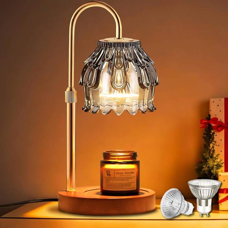 BRIGHTSHOW Modern Candle Warmer Lamp, candle warmer lamp with a lampshade