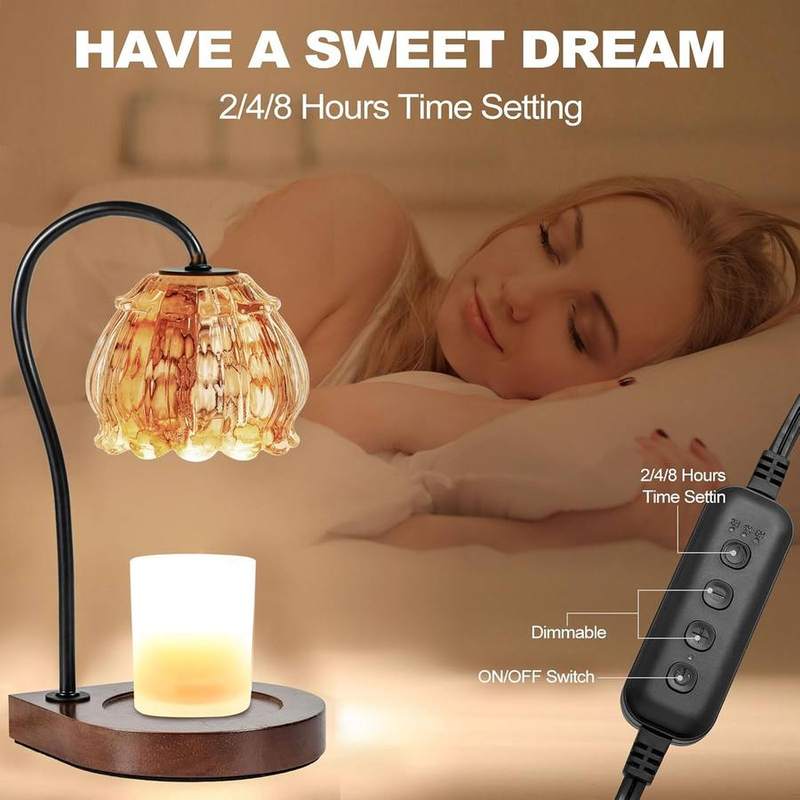 CABRHEART White-Orange Glass Candle Warmer Lamp — photo 5 of 12