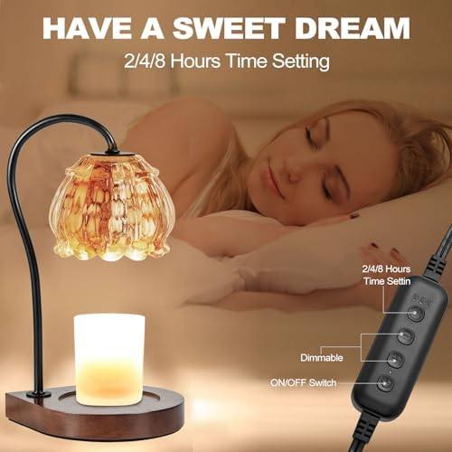 CABRHEART White-Orange Glass Candle Warmer Lamp — photo 6 of 12