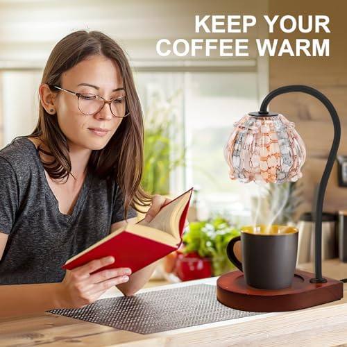 CABRHEART White-Orange Glass Candle Warmer Lamp — photo 8 of 12