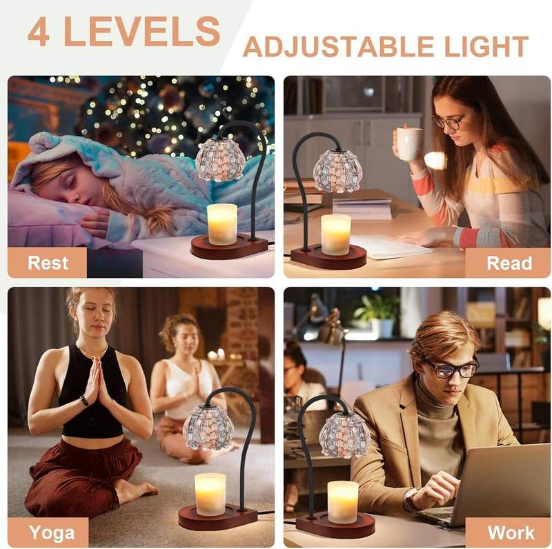 CABRHEART White-Orange Glass Candle Warmer Lamp — photo 11 of 12