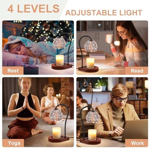 CABRHEART White-Orange Glass Candle Warmer Lamp — photo 12 of 12