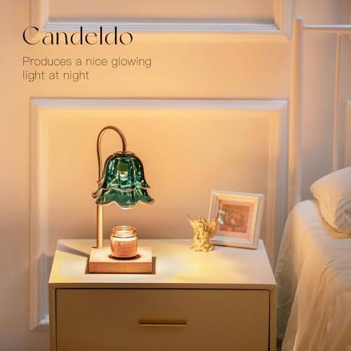 Candeldo Green Flower Candle Warmer Lamp — photo 12 of 14