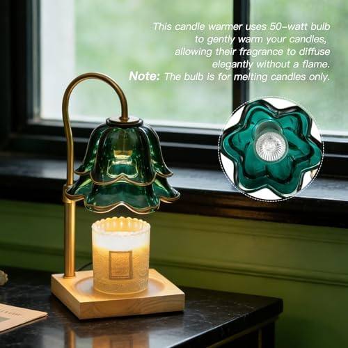 Candeldo Green Flower Candle Warmer Lamp — photo 14 of 14