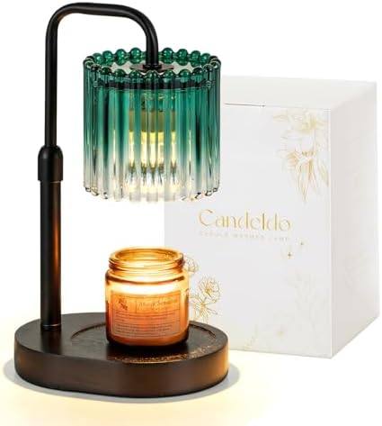 Candeldo Green Ribbed Glass Candle Warmer Lamp — photo 2 of 14