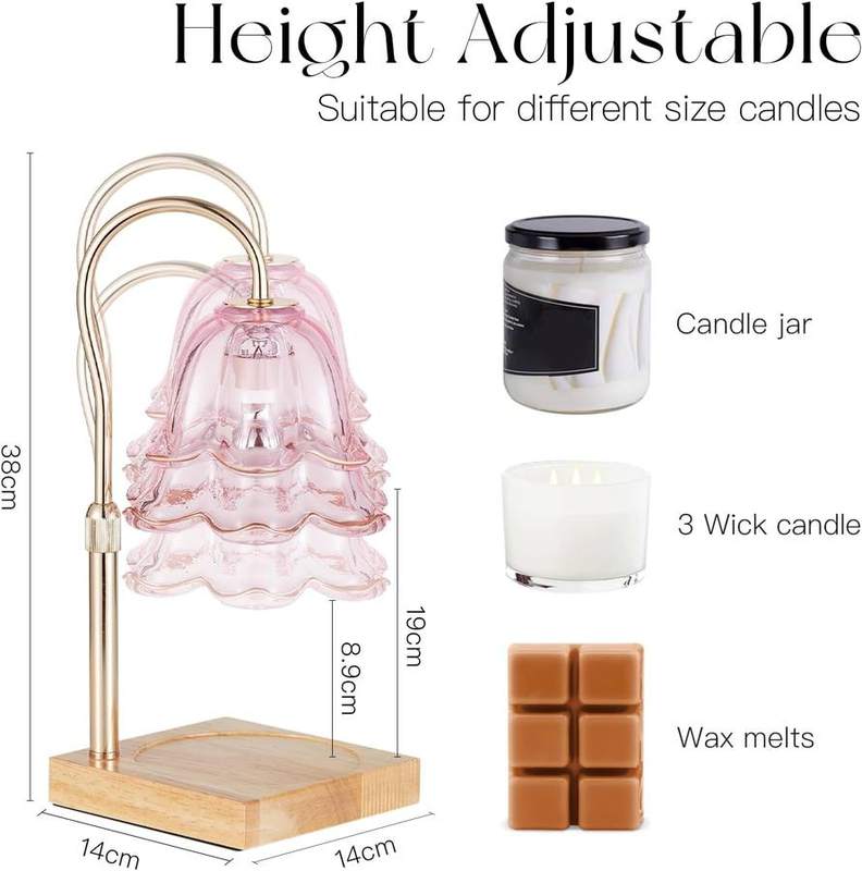 Candeldo Pink Flower Candle Warmer Lamp — photo 5 of 14