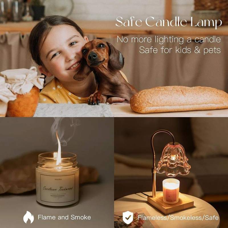 Candeldo Pink Flower Candle Warmer Lamp — photo 7 of 14
