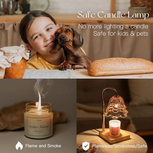 Candeldo Pink Flower Candle Warmer Lamp — photo 8 of 14