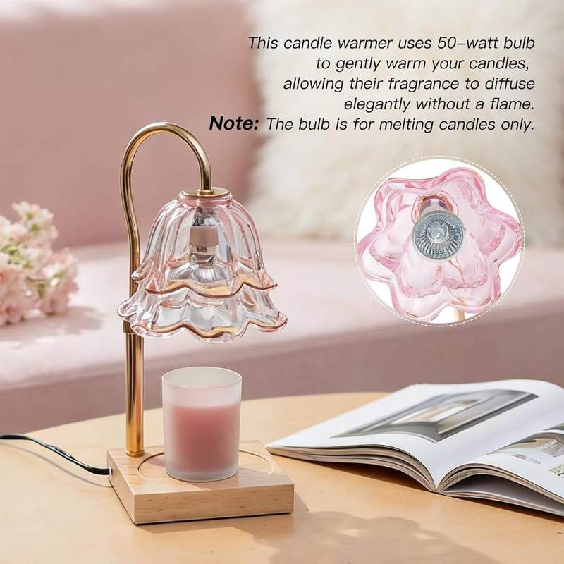 Candeldo Pink Flower Candle Warmer Lamp — photo 13 of 14