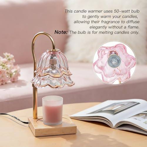 Candeldo Pink Flower Candle Warmer Lamp — photo 14 of 14