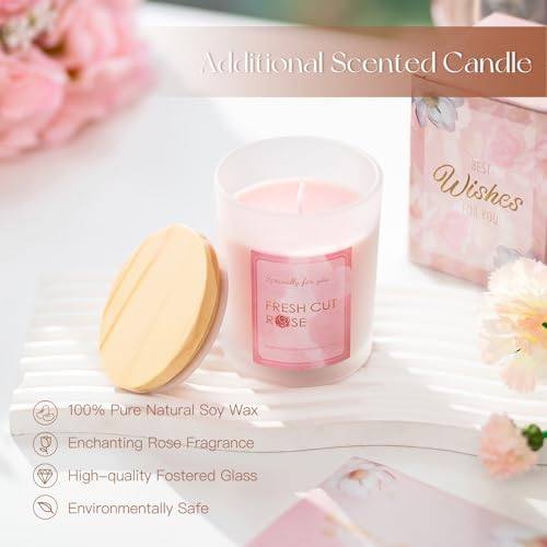 Candeldo Pink Flower Candle Warmer Lamp Set with Scented Candle — photo 8 of 14