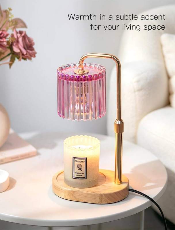 Candeldo Pink Glass Candle Warmer Lamp — photo 3 of 14