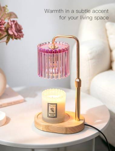 Candeldo Pink Glass Candle Warmer Lamp — photo 4 of 14