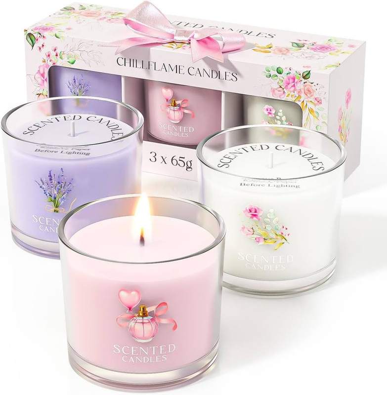 CHILLFLAME Scented Votive Candle Gift Set of 3 — scented candle