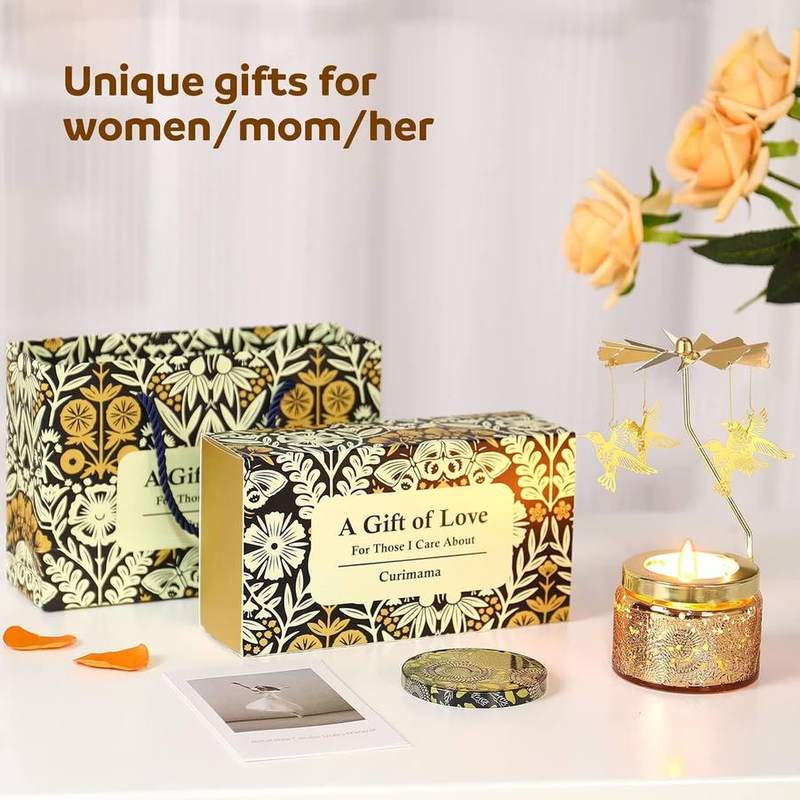 Curimama Rotating Hummingbird Rose Scented Candle — photo 7 of 12