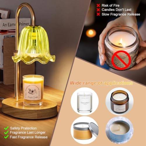 Draome Green Flower Candle Warmer Lamp — photo 10 of 16