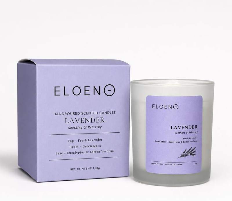 Eloen Fresh Lavender Soy Candle — scented candle