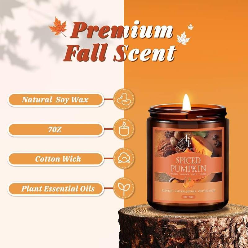 FF FRAGRFLOWING Autumn Candle Gift Set of 4 — photo 3 of 14