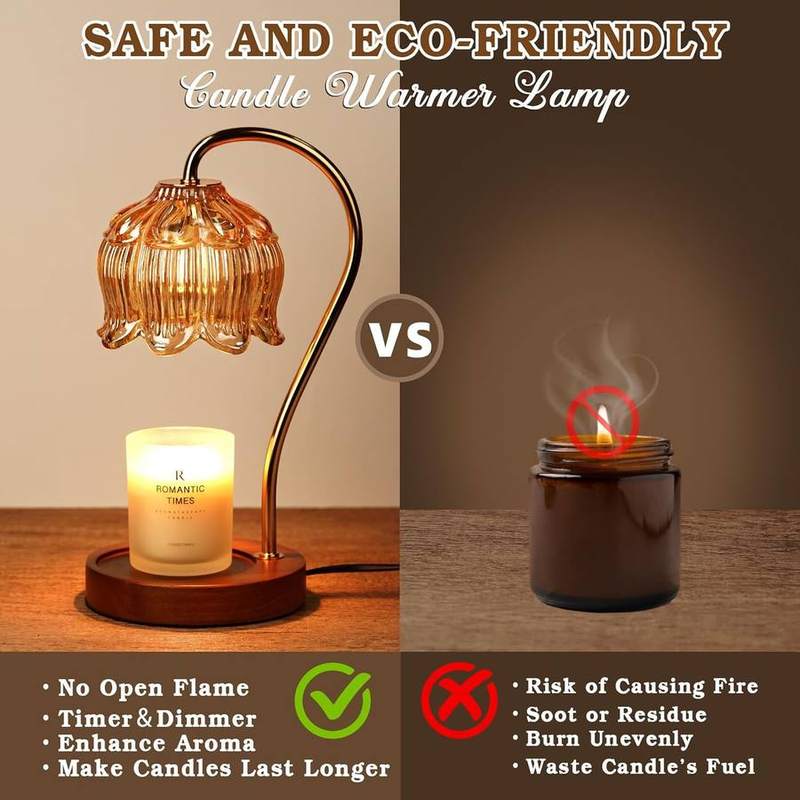 Funistree Amber Glass Candle Warmer Lamp — photo 5 of 14